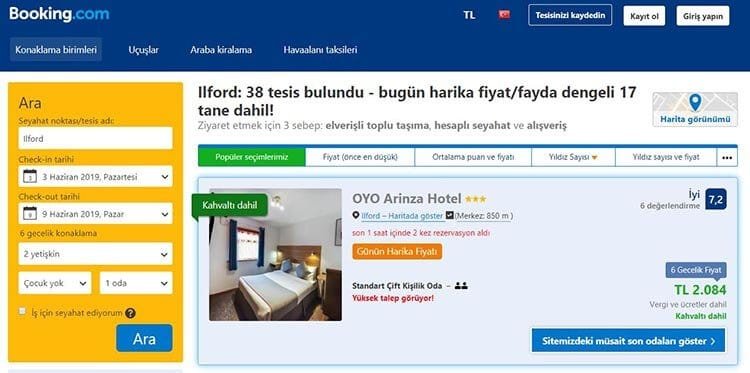 Booking the best hotel booking site of the world