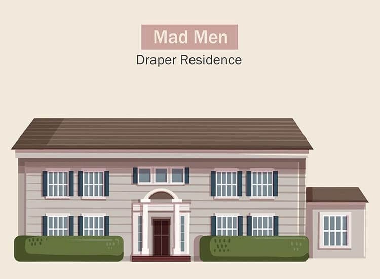 Dizilerin çekildiği evler - Mad Men — Draper'ların Evi