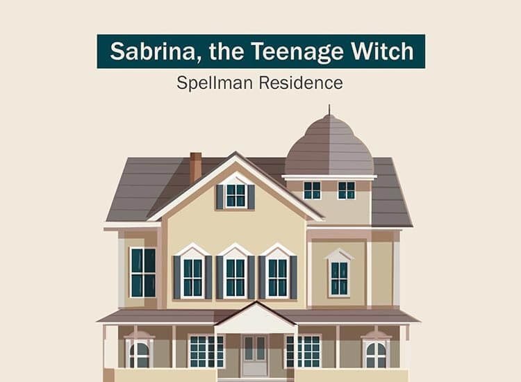 Dizilerin çekildiği evler - Sabrina the Teenage Witch — Spellman Konağı