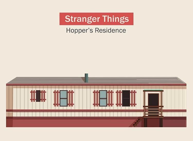 Dizilerin çekildiği yerler - Stranger Things — Şerif Hopper’ın Kulübesi