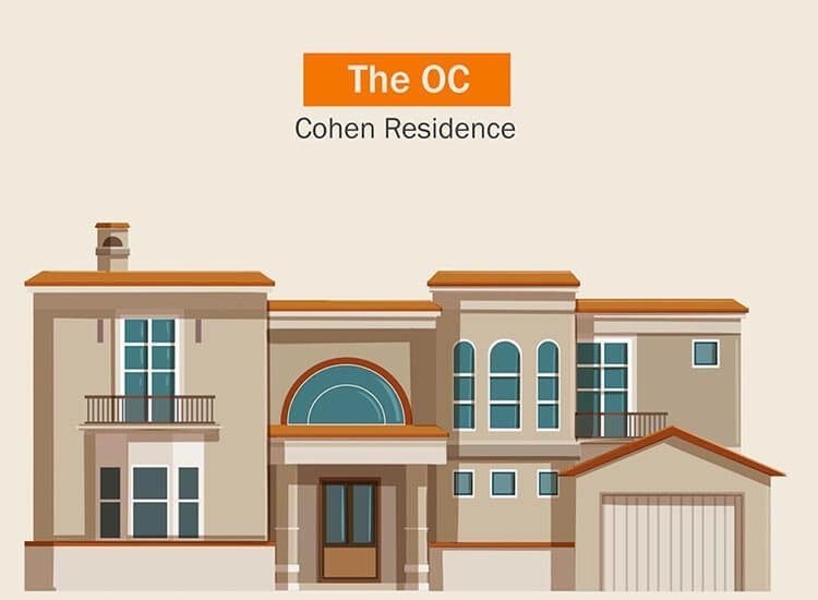 Dizilerin çekildiği mekanlar - The OC — Cohen Evi